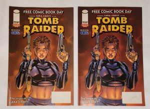 2002 EIDOS Top Cow Tomb Raider #1 FCBD Promo 1st Printing, Origin, 2 Copies, NM