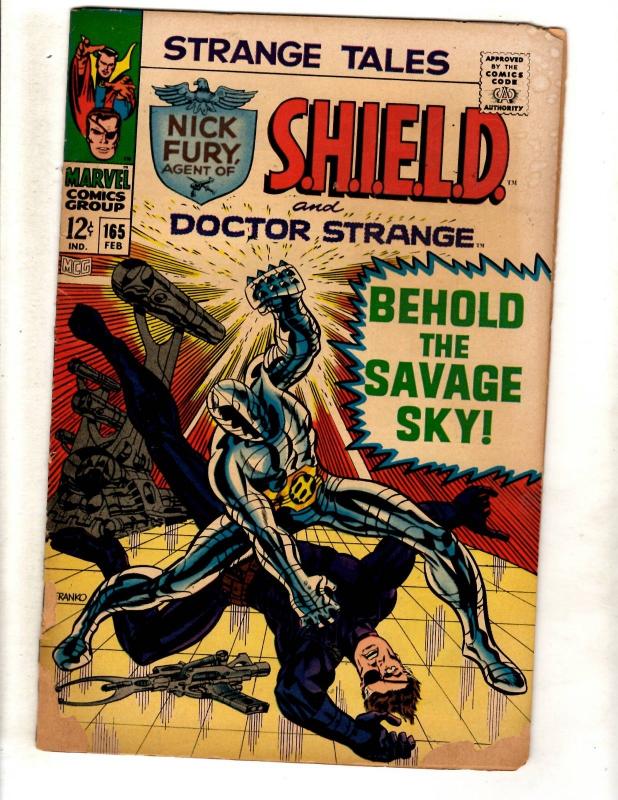 Strange Tales # 165 GD Marvel Comic Book SHIELD Doctor Strange Nick Fury J325