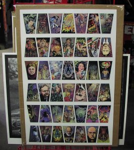 R.I.P. UNCUT TRADING CARD SHEET (1994 KITCHEN SINK) Sala, Allred, Nelson, Burr+