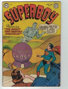 Superboy (1st Series) #20 GD; DC | Jor-el - Ghost That Haunted Smallville - 1952 