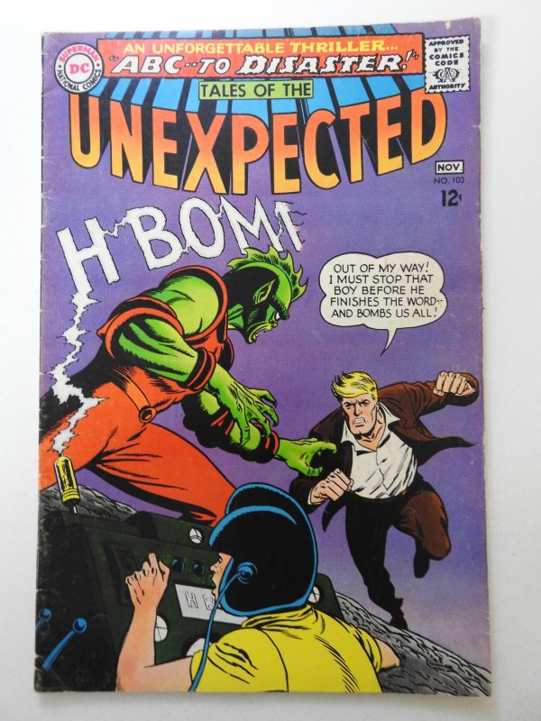 Tales of the Unexpected #103 (1967) H-Boom! Sharp VG Condition!!