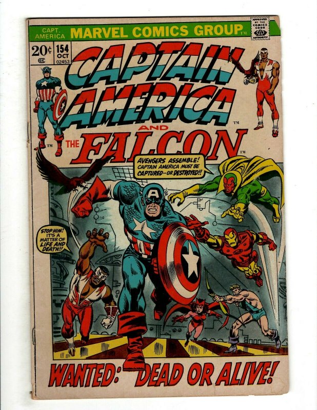 6 Captain America and the Falcon Marvel Comics # 123 149 153 154 155 156 J461