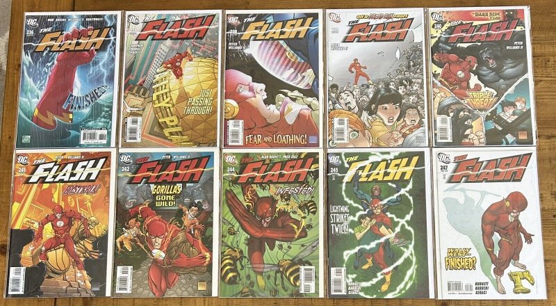 Flash #236,237,238,239,240,241,242,244,245,247 DC 2008 Last Issue NM Lot