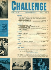 Challenge For Men Magazine March 1959-CIVIL WAR DIARY-RED CHINA G- 