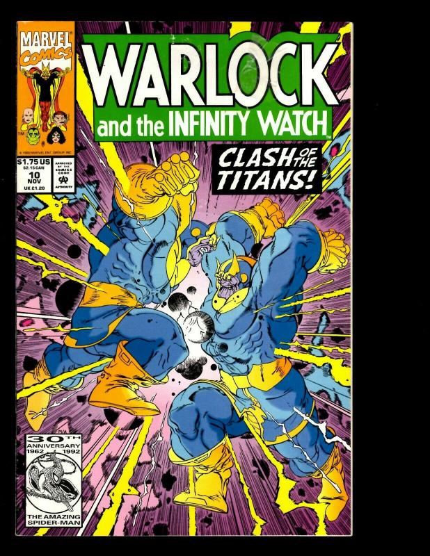 12 Warlock And The Infinity Watch Comics # 1 2 8 9 10 12 13 14 16 17 19 20 EK10