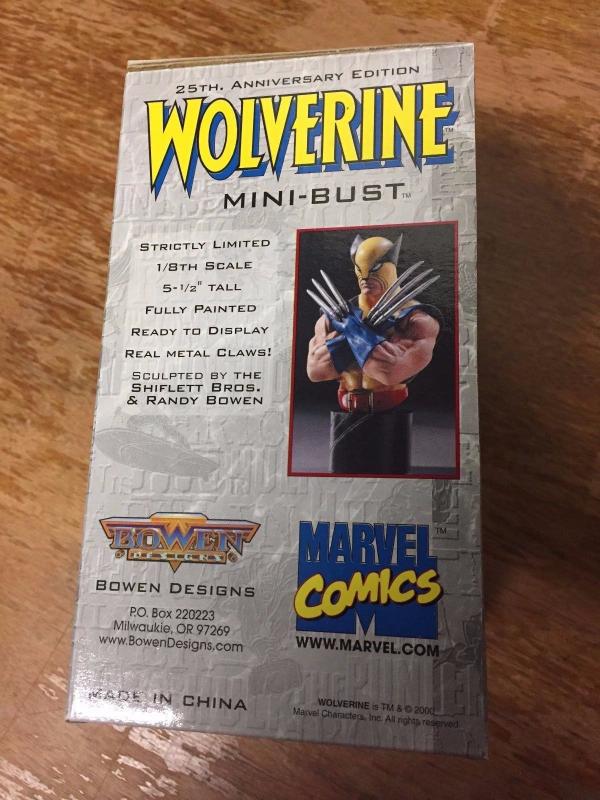 Wolverine Mini Bust X-Men Bowen Designs Statues #'d In  Box Marvel Hulk 181 TWT1