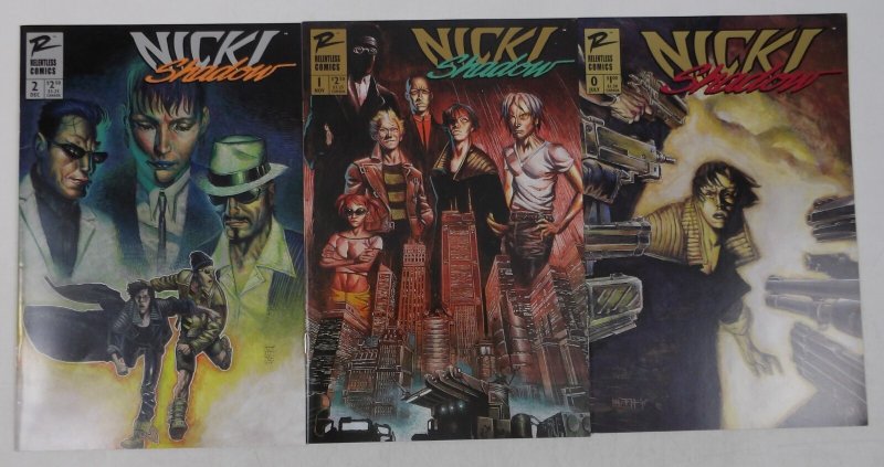 Nicki Shadow #0 & 1-2 VF/NM complete series Eric Burnham Ted Niafeh ; Relentless