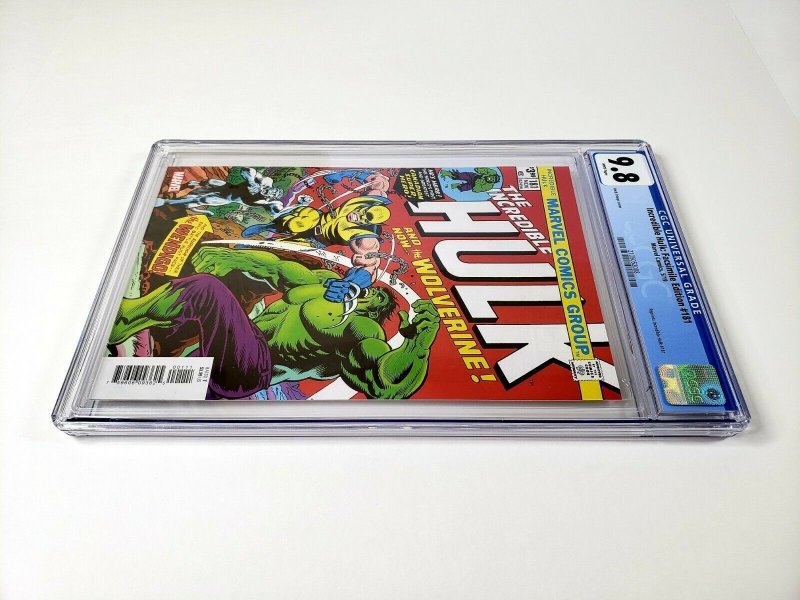 Incredible Hulk #181 Facsimile Edition CGC grade 9.8 Marvel Comics 2019