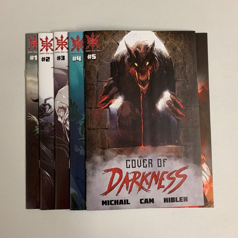 Cover Of Darkness #1-6 Set (Source Point Press 2022) George Michail (8.5+) 