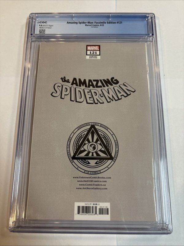 Amazing Spider-Man Facsimilie (2022) # 121 (CGC 9.8) Foil Edition