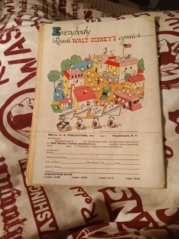 ? Walt Disney Comics & Stories # 104 1949 SCARCE Golden Age Carl Barks ?
