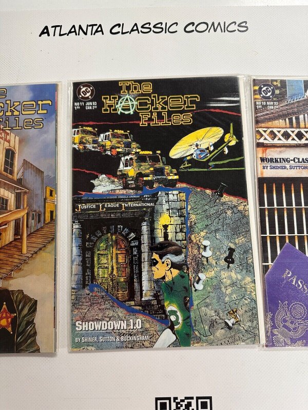 3  The Hacker Files  DC Comic Books # 10 # 11 # 12 Batman Superman Flash 8 CT3