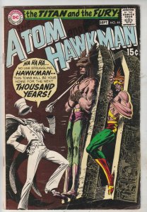 Atom and Hawkman #44 (Sep-69) FN+ Mid-High-Grade The Atom, Hawkman