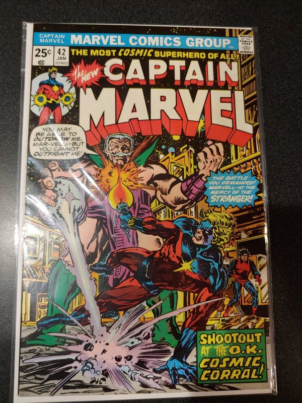 CAPTAIN MARVEL #42 VF HIGH GRADE BRONZE AGE CLASSIC