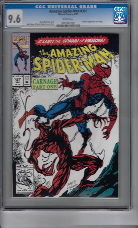 The Amazing Spider-Man #361 (1992) CGC Graded 9.6