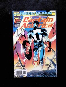 Captain America #1 (3RD SERIES) MARVEL Comics 1998 VF+  Signed By Mark Waid
