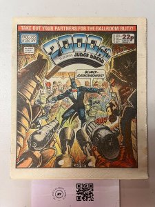 2000 AD Prog #395 UK Comic book Magazine Size Judge Dredd  4 CT13