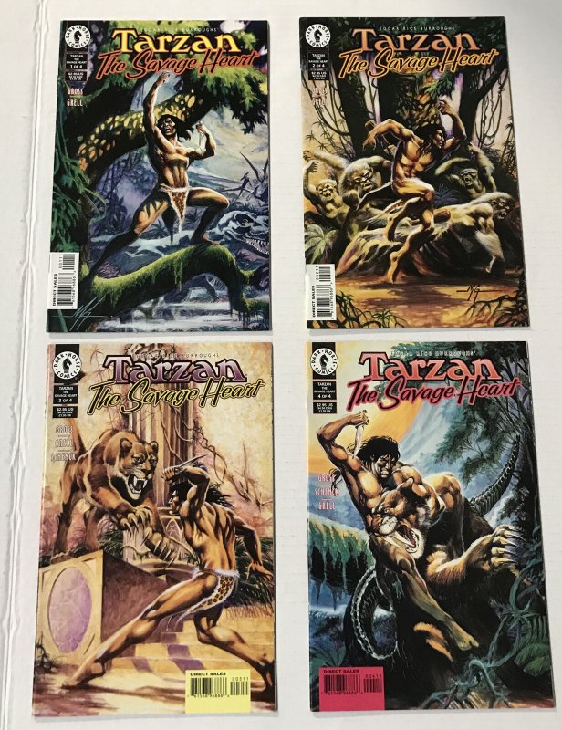 Tarzan The Savage Heart 1-4 Lot Of 4 Complete Series (B)