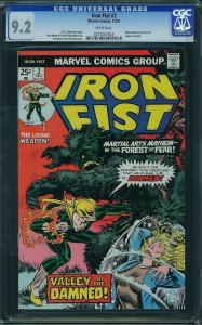 Iron Fist #2 (1975) CGC 9.2 NM-