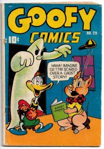 Goofy Comics #29 (1948) Pines ★ Goofy Gander, Wilbur Fox  & 3 Frazetta Illos!