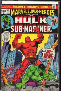 Marvel Super-Heroes #41 (1974) Hulk