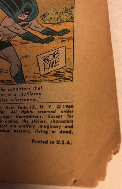 Detective Comics #278 (1960)Detached cover reader see pics