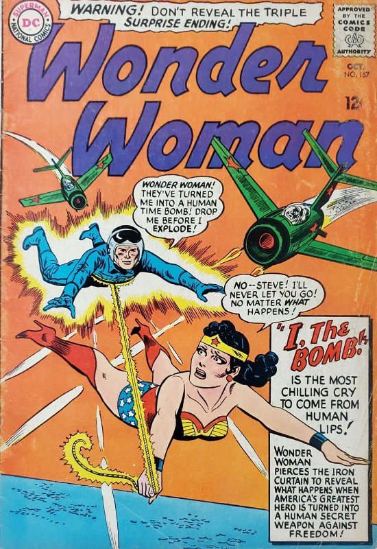 Wonder Woman #157 (1965) 1st Appearance of Egg Fu,  (controversial character).