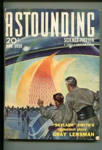 ASTOUNDING STORIES-NOV 1939-STREET & SMITH-L RON HUBBARD-fn/vf