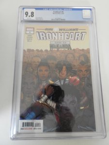 Ironheart #9 (2019) CGC 9.8! small crack side of slab
