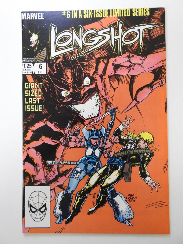 Longshot #6 Direct Edition (1986) Art Adams Art! Beautiful VF-NM Condition!!