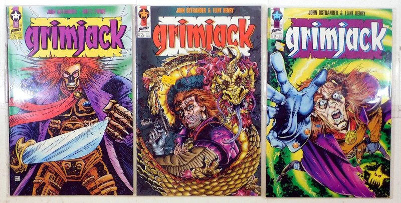 Grimjack Lot of 3 #78, 79, 80 (1991) First Comics GrimJack 1st Print Comic Books