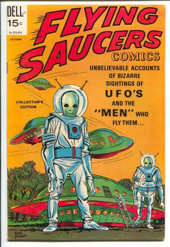 Flying saucers #5 1969-Dell-saucers & aliens cover-Collectors Edition-sci-fi-FN