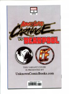 Absolute Carnage Vs Deadpool #3- Tyler Kirkham Cover Virgin Variant (9.2ob) 2019