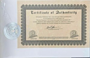 Spectacular Spider-Man Peter Parker #1 Sketch/Color Set Signed Adam Kubert W/COA