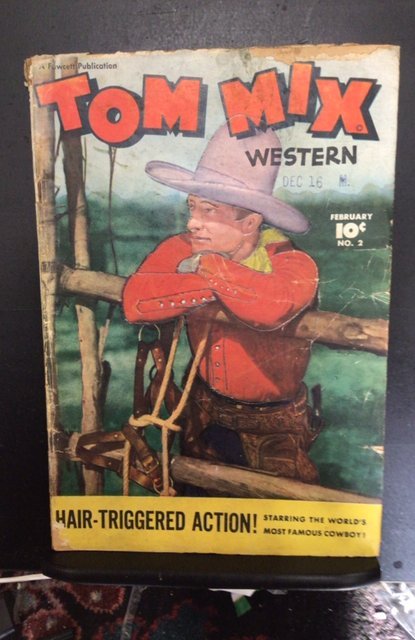 Tom Mix Western #2 (1948) Second issue key! Low grade. GD- Golden age