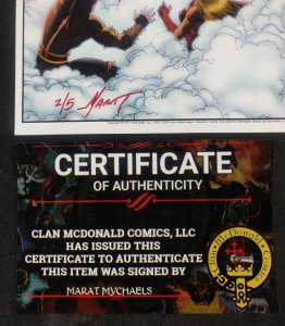 Lady Death: Nightmare Symphony #1 Death Coast Deathers 11 x 17 Print. Signed 2/5