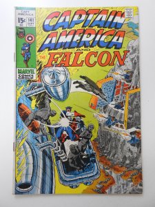 Captain America #141 (1971) vs The Grey Gargoyle! Sharp VG+ Condition!