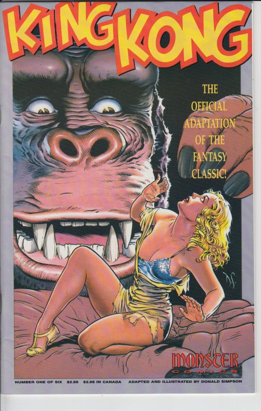 KING KONG #1 (1991) NM, Movie, Dave Stevens cover!