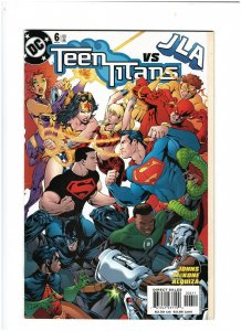 Teen Titans #6 VF/NM 9.0 DC Comics 2004 vs. JLA 