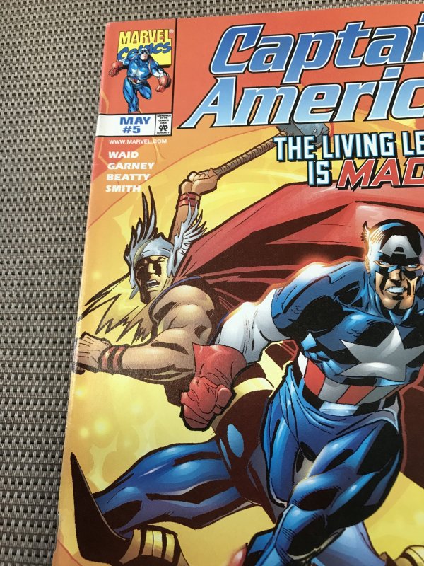 CAPTAIN AMERICA #5 : Marvel comics May 1998 VF; Hydra Vs. Thor & Cap
