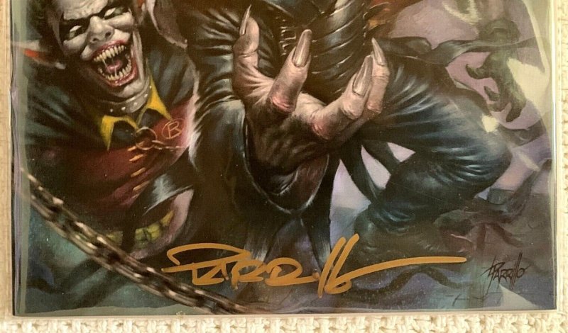 ??~DC~THE BATMAN WHO LAUGHS #1~LUCIO PARRILLO VARIANT~??~SIGNED w/COA~??