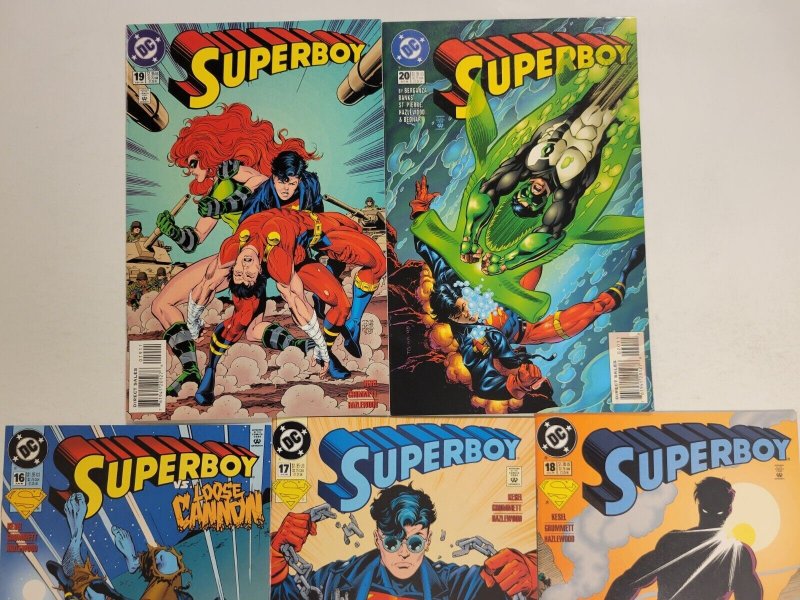 5 Superboy DC Comic Books #16 17 18 19 20 22 TJ16