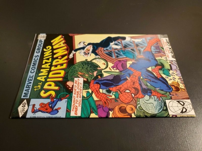 Amazing Spider-Man #204 (1980) VF+ 3rd appearance Black Cat Marv Wolfman |