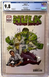 ?~MARVEL~HULK #1 (2022) ~?~HERB TRIMPE~TRADE DRESS VARIANT~?~CGC 9.8~?