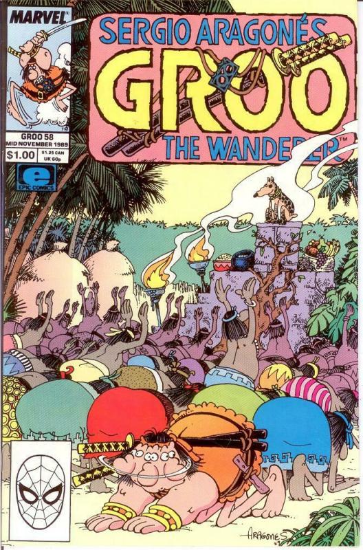 GROO 58 VF-NM  Nov. 1989 SERGIO ARAGONES COMICS BOOK