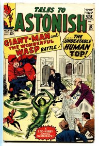 TALES TO ASTONISH #50 comic book 1963-MARVEL-WASP-GIANT-MAN-HUMAN TOP ORIGIN-FN+