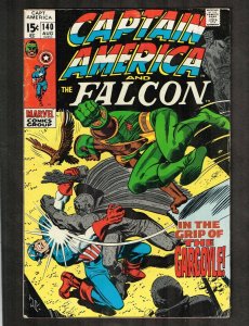 Captain America And The Falcon #140 ~ Origin Gargoyle! / Movie ~ 1971 (5.0) WH 