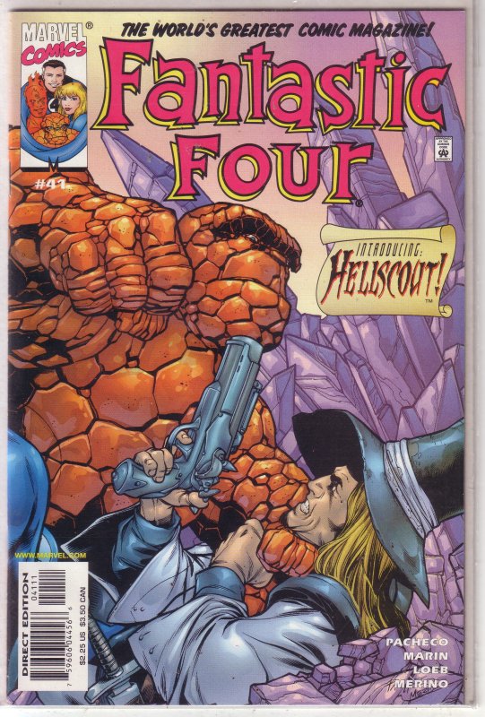 Fantastic Four (vol. 3, 1998) #41 VF Pacheco/Loeb, Hellscout