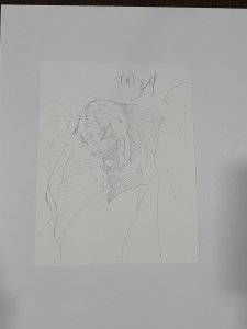 Tony S Daniel Original Art Sketch Of Spawn Pencils 8.5x11 Cardstock