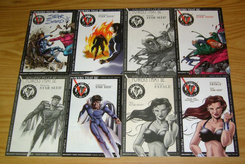 Powers That Be #1-6 & Star Seed #7-9 VF/NM complete series + (3) preview set lot